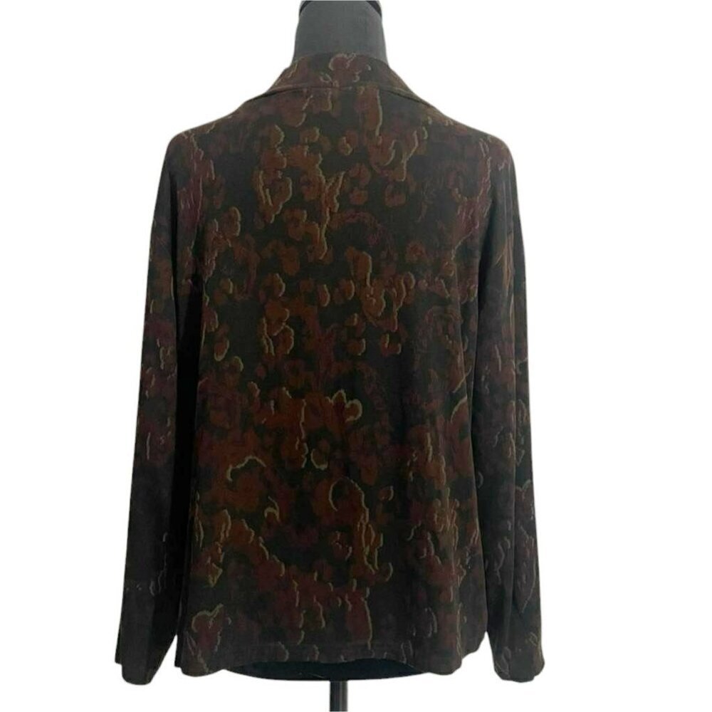 NEW Cut Loose Size Medium Top Blouse Long Sleeve Mock Neck - Picture 5 of 10